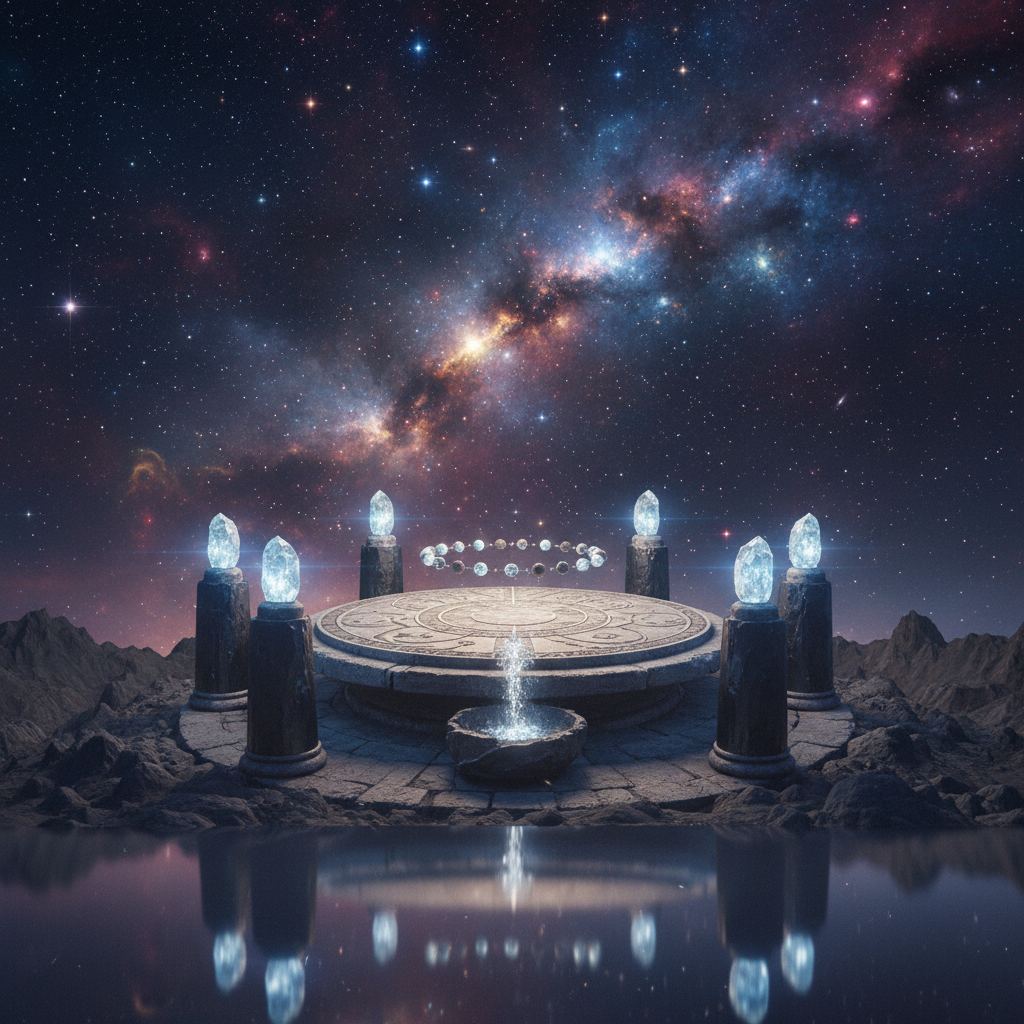 Capa de Ritual Estelar - Viagem Cósmica Serena