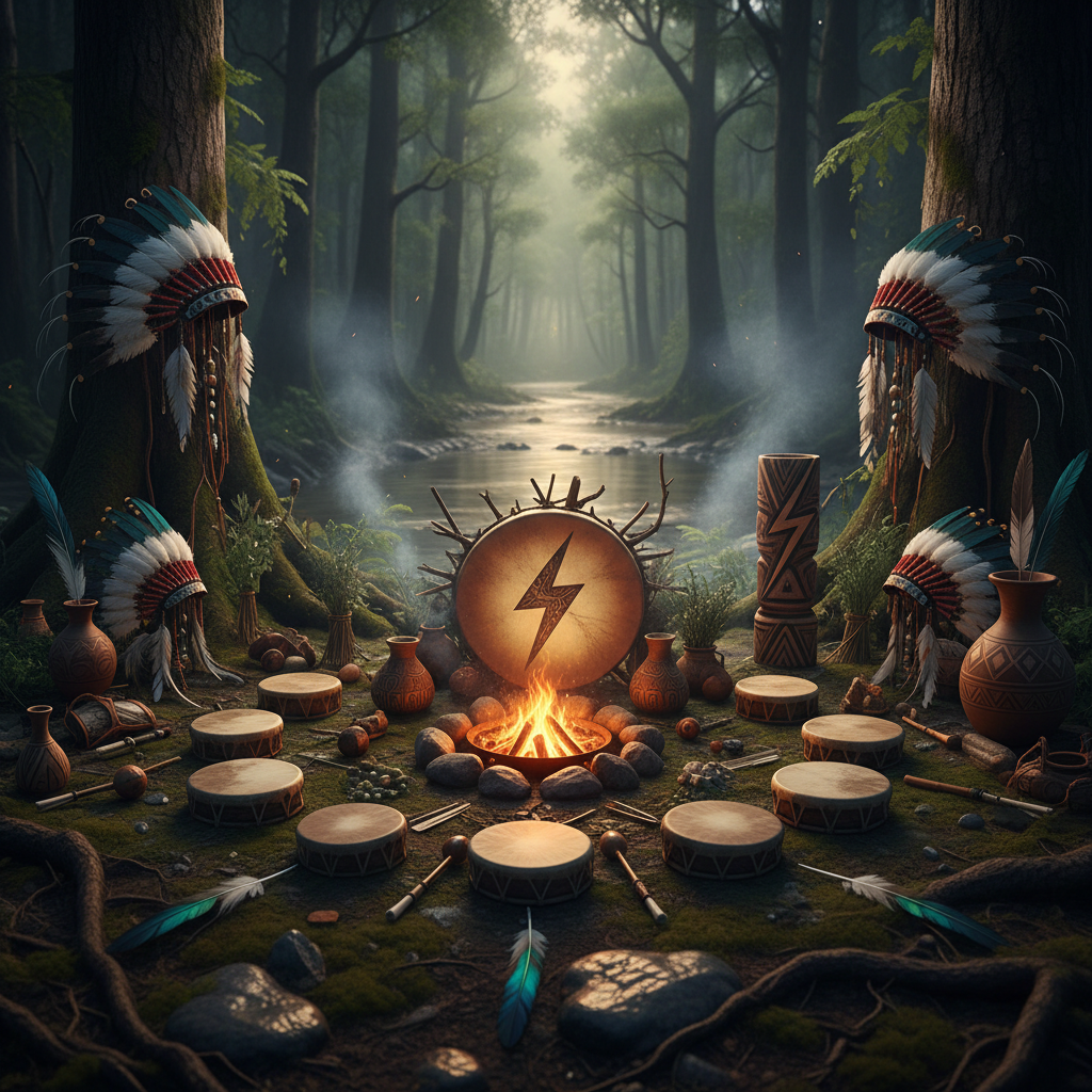 Capa de Tribo do Raio - Tambores Da Terra