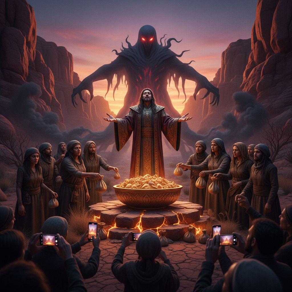 Capa de Manipulação Espiritual - Quando a Fé Vira Negócio