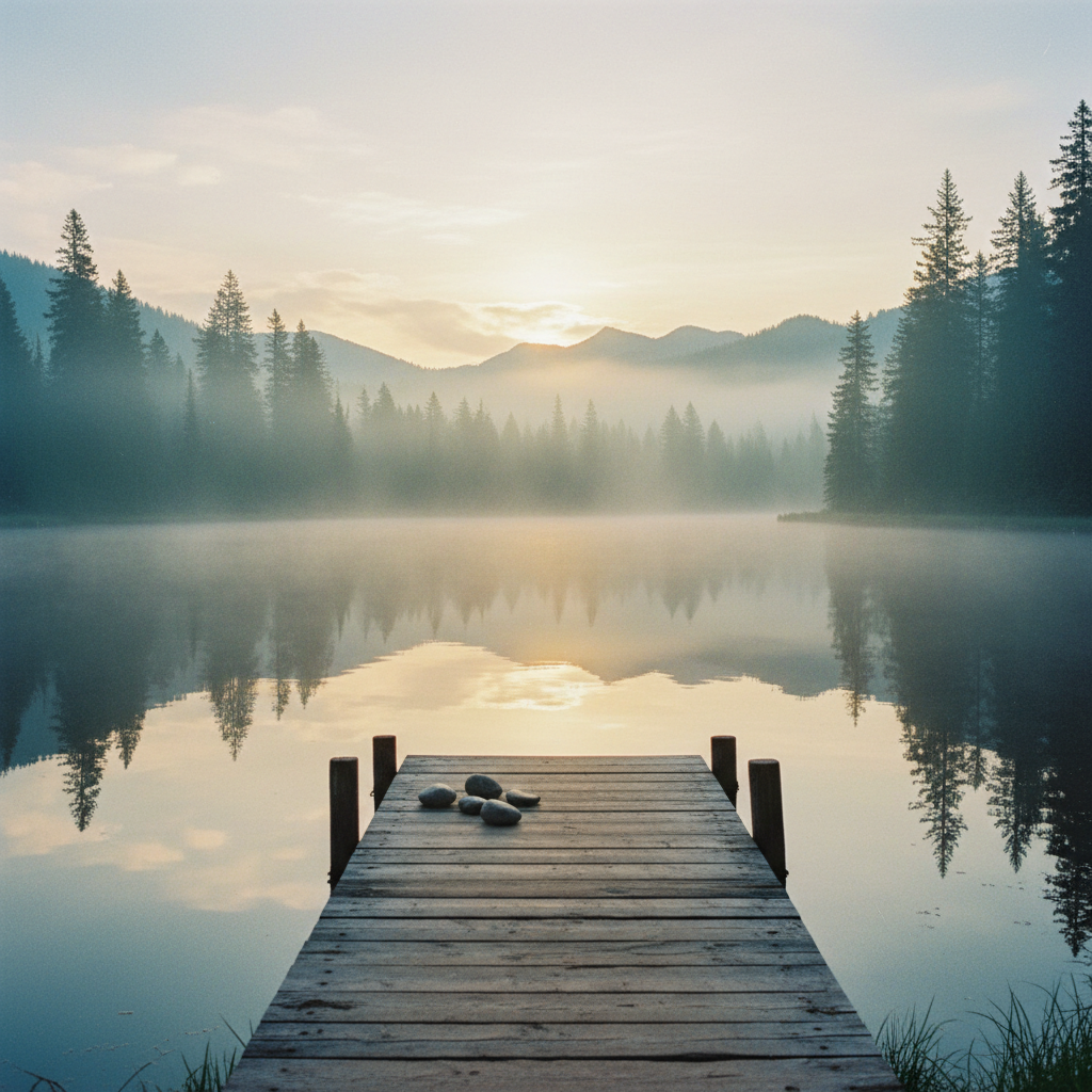 Capa de Amanhecer Sereno - Calma Que Acalma