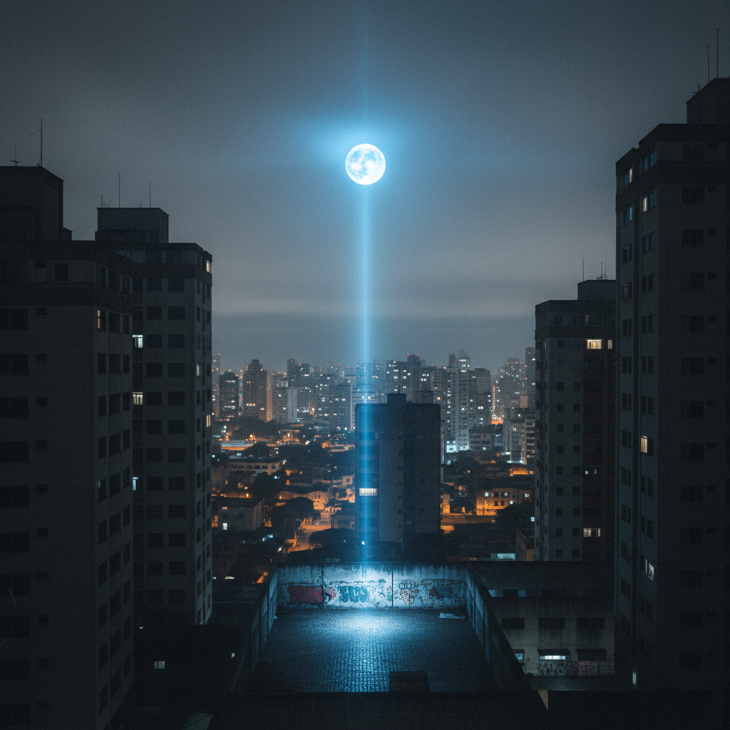 Capa de Chamado Azul - A Luz Que Me Seguiu na Quebrada