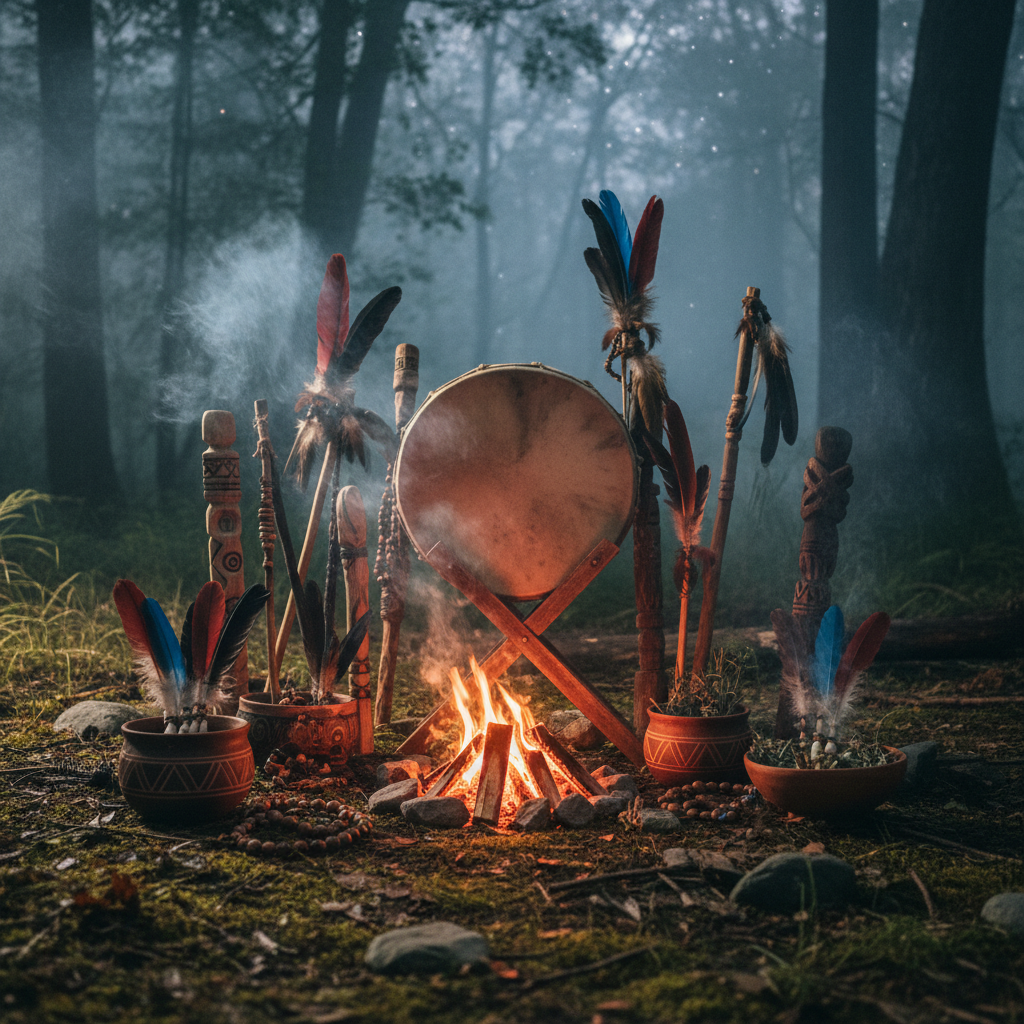 Capa de Guardião Ancestral - Tambores Rituais Ancestrais