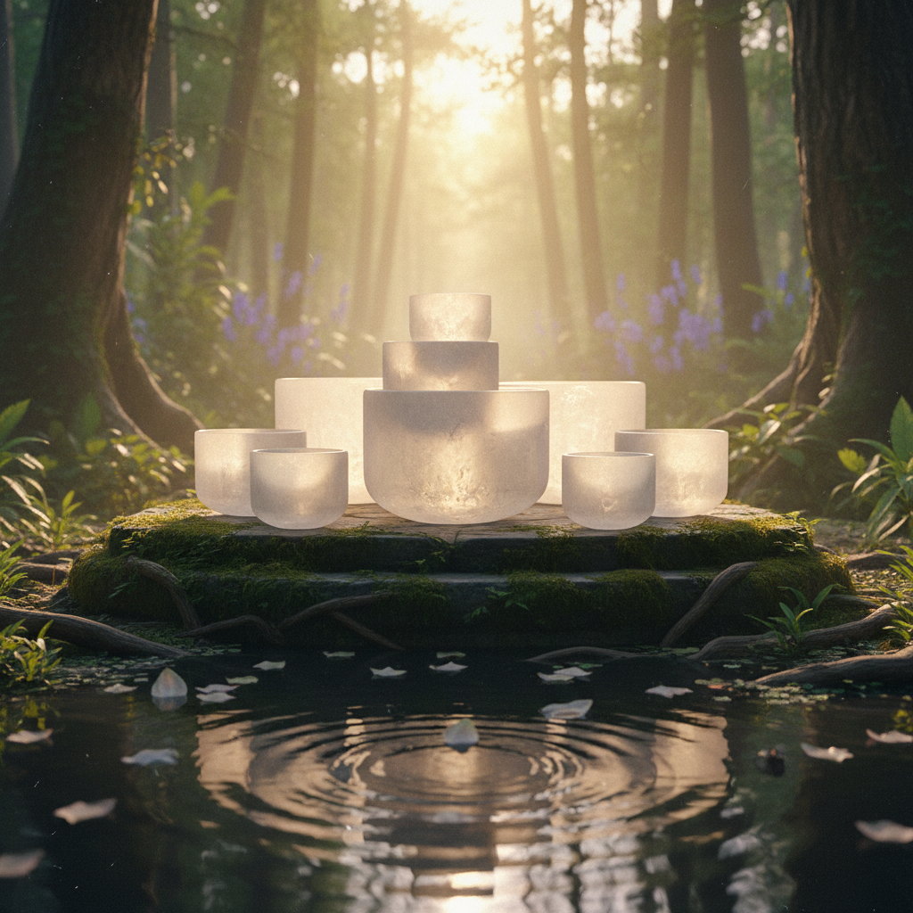 Capa de Tigelas de Cristal - Sons Que Curam