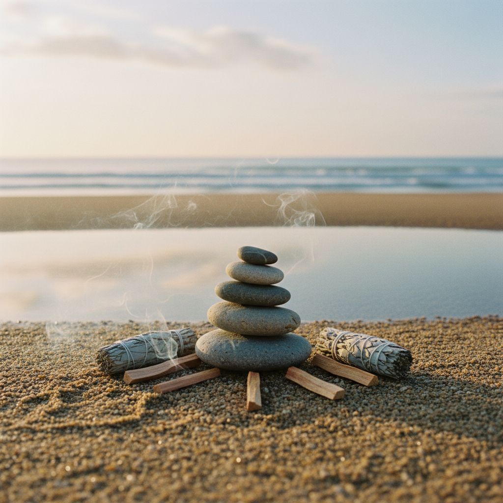 Capa de Quietude Sagrada - Meditativa