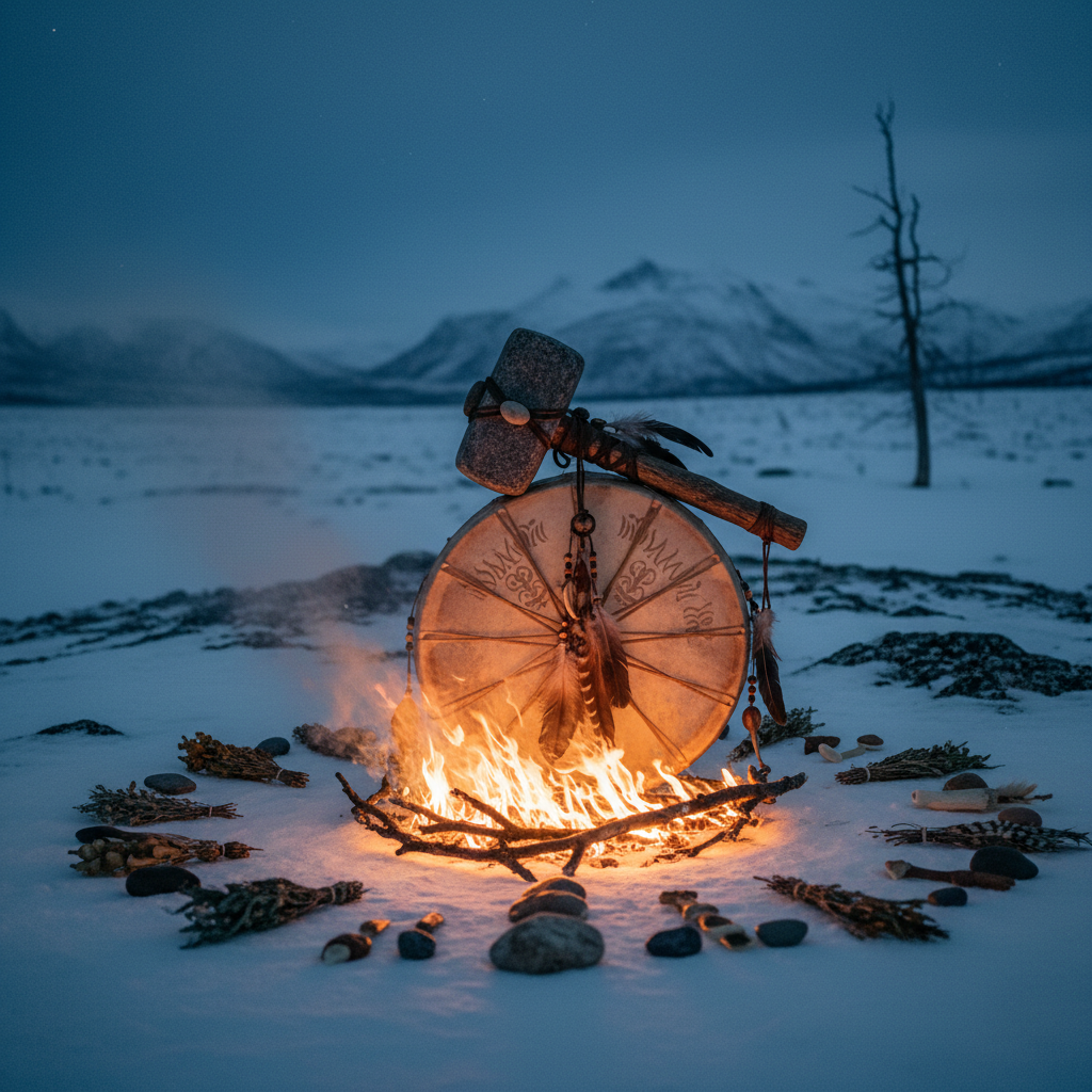 Capa de Martelo da Tundra Ritual - Tambores Que Chamam
