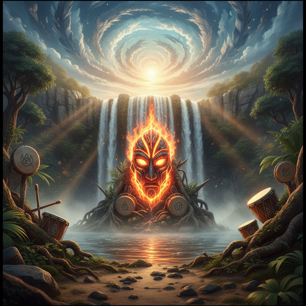 Capa de Os 4 Elementos - Ritmo Tribal Ancestral