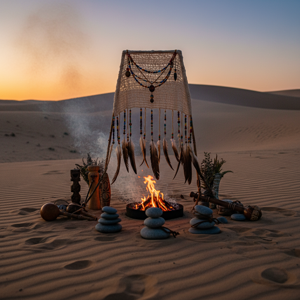 Capa de Véu do Deserto - Areia Silenciosa