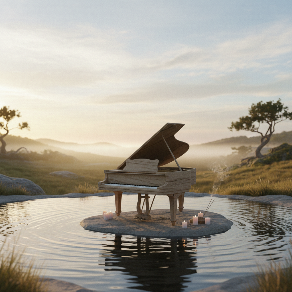 Capa de Piano Minimalista - Piano