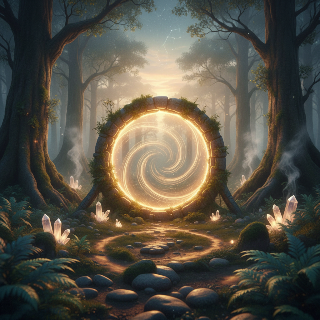 Capa de Círculo do Infinito - Giro de Luz