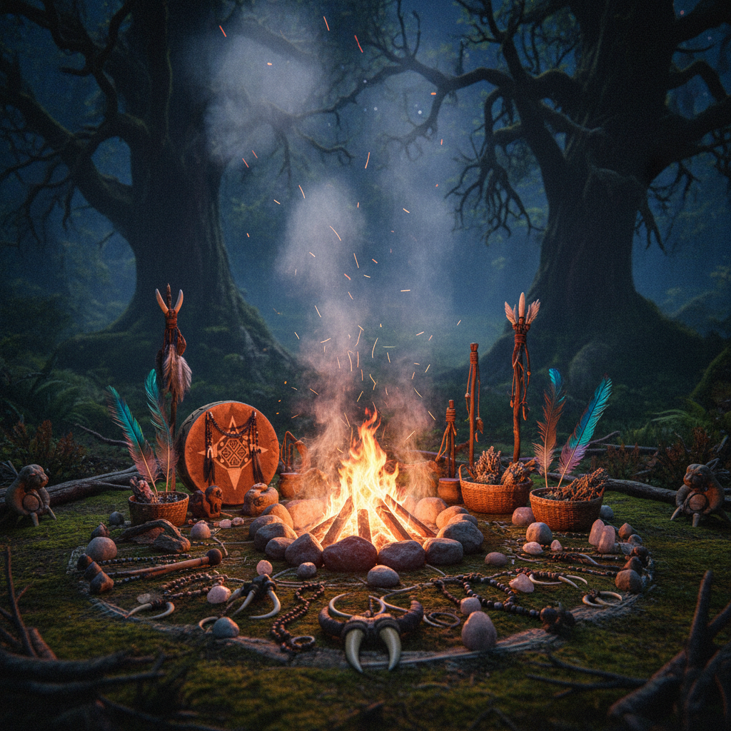 Capa de Chama Primal - Centelha Ancestral
