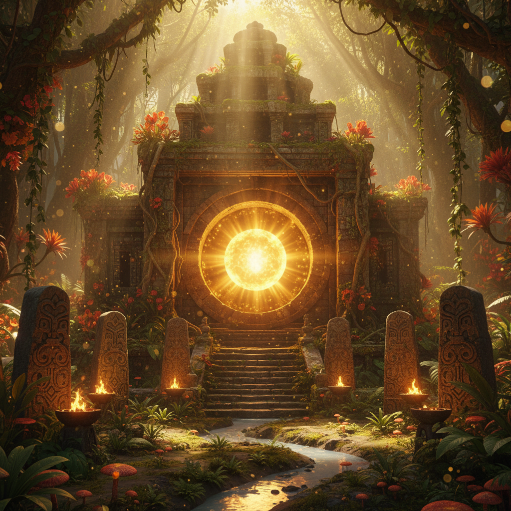Capa de Templo do Sol Interior - Ritual Xamânico De Expansão