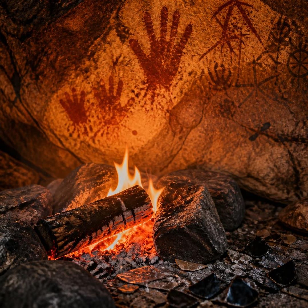 Capa de Fogo Primordial da Tribo Ancestral - Desperte Sua Essência Profunda