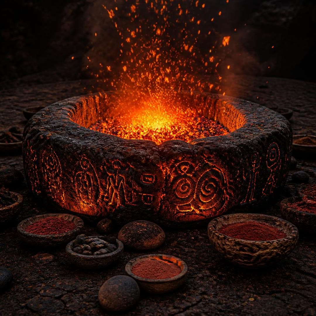Capa de Fogo Eterno da Tribo Ancestral - Chama que Purifica a Alma