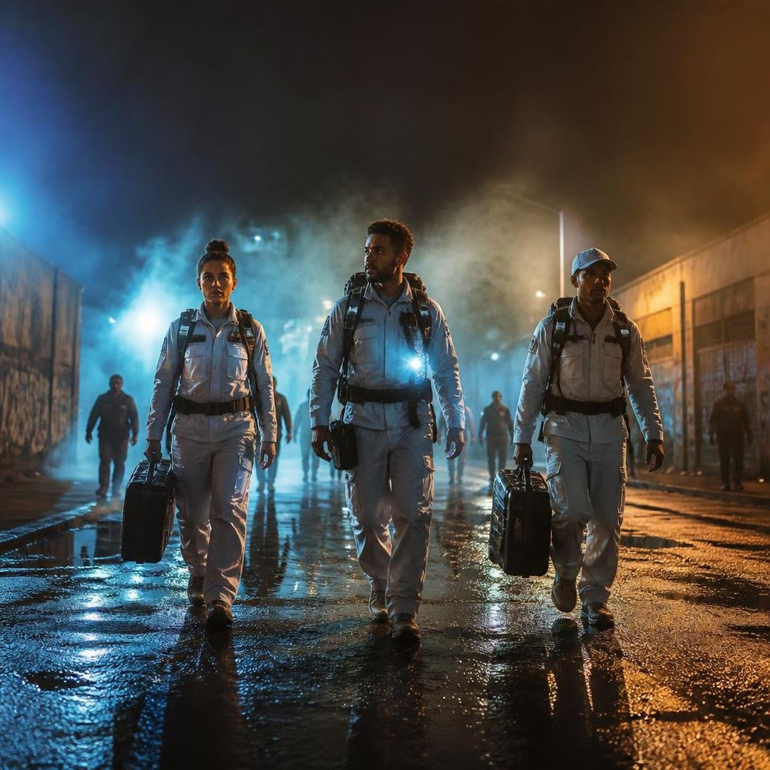 Capa de Irmãos Socorristas do Astral - O Trabalho É Continuo