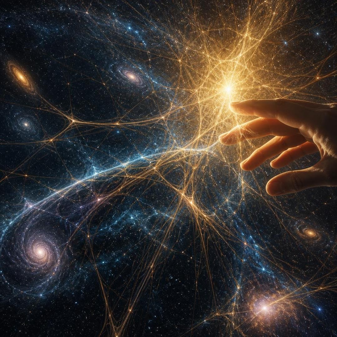 Capa de A Teia Invisível da Luz - Consciências Tecem O Além