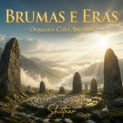 Capa do álbum Brumas e Eras — Orquestra Celta Ancestral