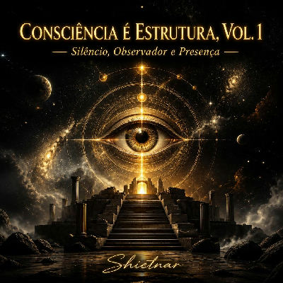 Capa do álbum Consciência é Estrutura, Vol. 1 - Silêncio, Observador e Presença