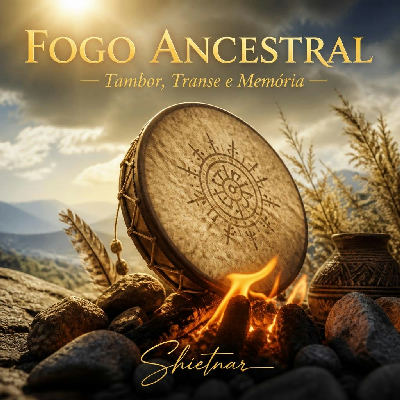 Capa do álbum Fogo Ancestral — Tambor, Transe e Memória