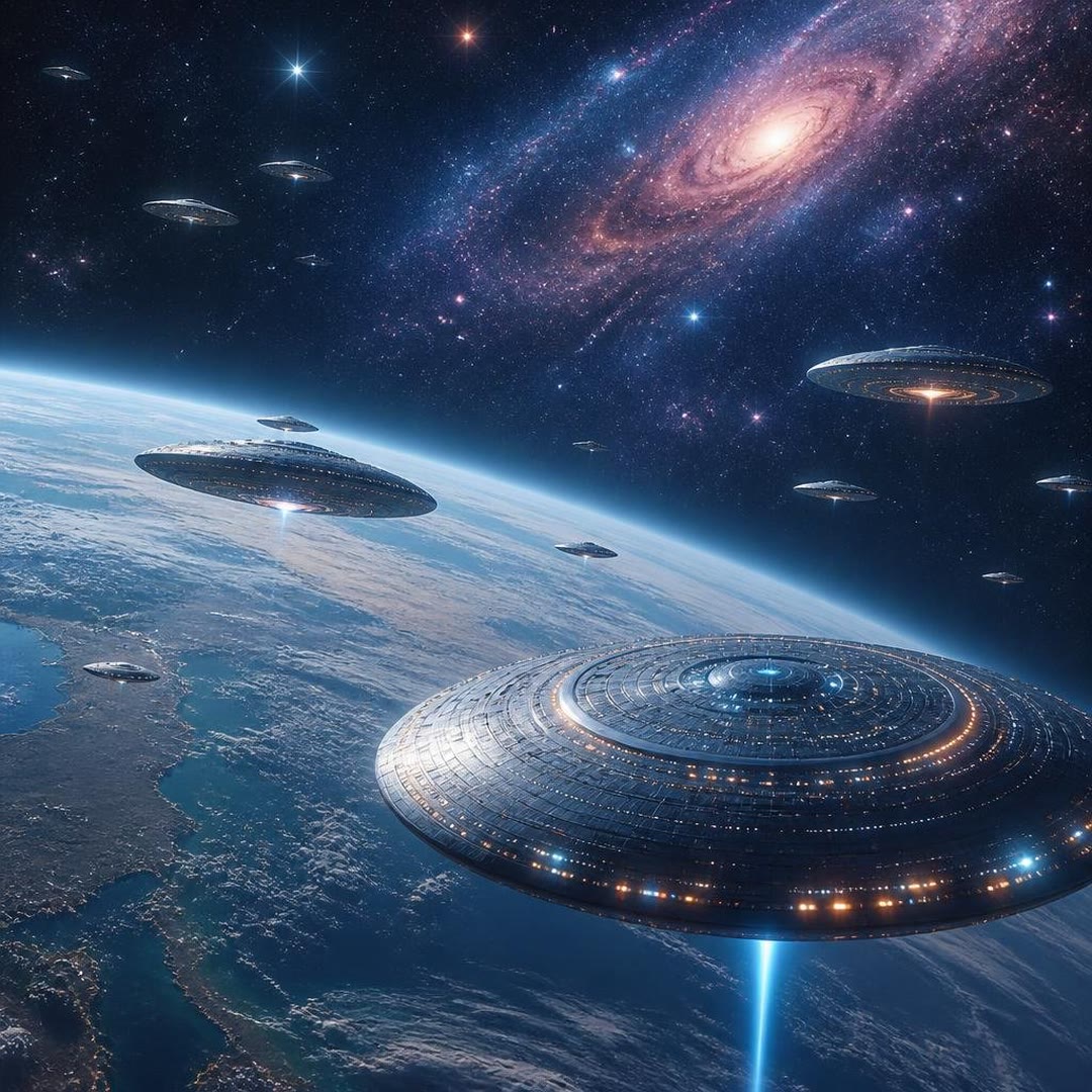 Capa de Extraterrestres e a Guerra que Não Existe - O Mito Cósmico do Medo